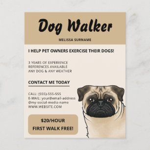 Rehkitz Mops Beige Hundeausführer Hundeausführen H Flyer
