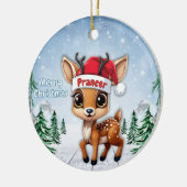 Rehkitz, Reh, Hirschkuh, Rentier🦌 🎄Frohe Weihnac Keramik Ornament (Links)