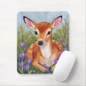 Rehkitz Tiermalerei Mousepad (Mit Mouse)