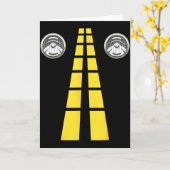 Rehkopf-Scheinwerfer Mit Straßenmarkierungen Paark Karte (Gelbe Blume)