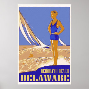 Rehobath Beach Delaware Poster