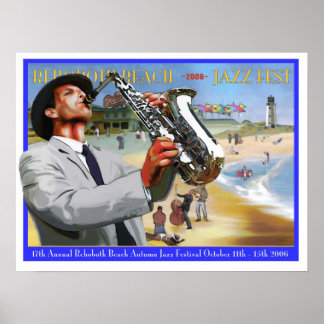 RehoBeide Beach Autumn Jazz Fest 2006 Poster