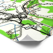 RehoBeide Beach & Bethany Beach Delaware Karte (19 Poster (Ecke)