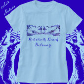 RehoBeide Beach Delaware Art Deco Mermaids T-Shirt