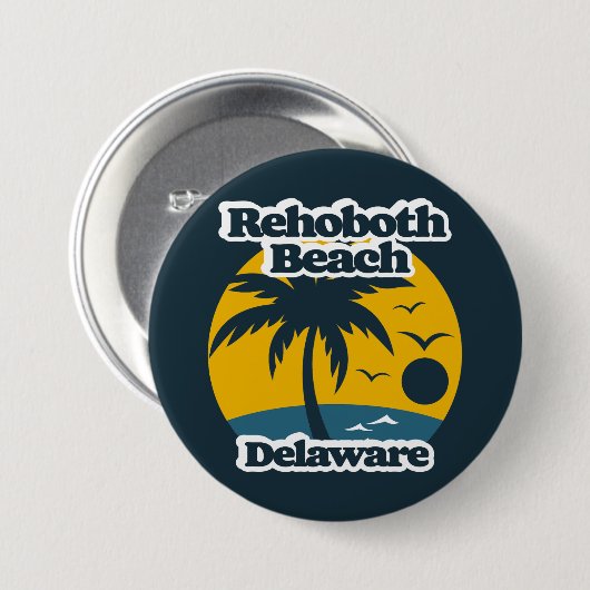 RehoBeide Beach Delaware Button (Vorne & Hinten)