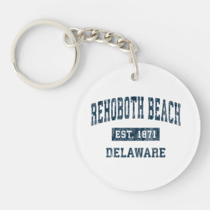 RehoBeide Beach Delaware DE Vintag Sports Design N Schlüsselanhänger