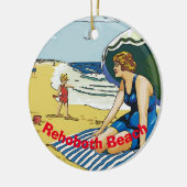 RehoBeide Beach, Delaware, hinzufügen, bearbeiten Keramik Ornament (Links)