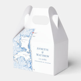 RehoBeide Beach Delaware Karte Elegant Wedding Geschenkschachtel