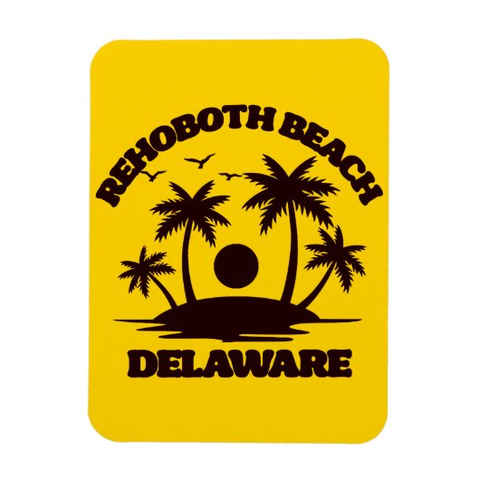 RehoBeide Beach Delaware Magnet (Vertikal)