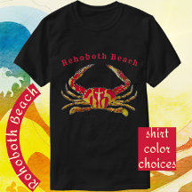 RehoBeide Beach Delaware Red and Gold Ocean Craps