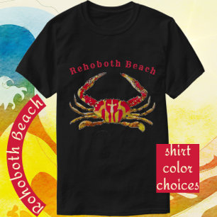 RehoBeide Beach Delaware Red and Gold Ocean Craps Hoodie