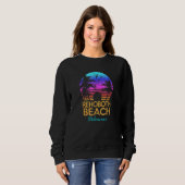 RehoBeide Beach Delaware Retro Sunset Summer Vibe Sweatshirt (Vorne ganz)