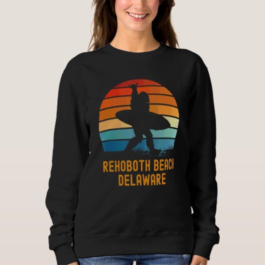 RehoBeide Beach Delaware Sasquatch Souvenir Sweatshirt (Vorderseite)