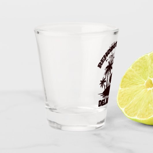 RehoBeide Beach Delaware Schnapsglas (Links)