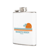 RehoBeide Beach Delaware Sun Palm Trees Flachmann (Links)