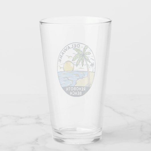 RehoBeide Beach Delaware Vintag Glas (Rückseite)