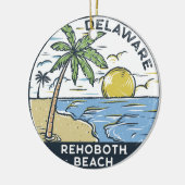 RehoBeide Beach Delaware Vintag Keramik Ornament (Links)