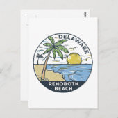 RehoBeide Beach Delaware Vintag Postkarte (Vorne/Hinten)