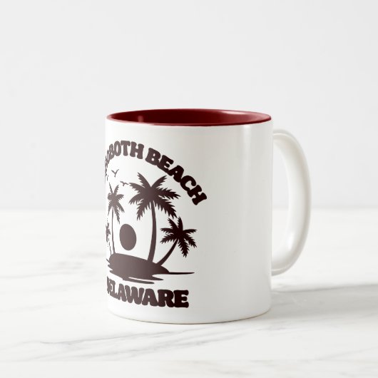 RehoBeide Beach Delaware Zweifarbige Tasse (VorderseiteRechts)