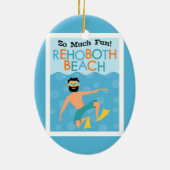 RehoBeide Beach Fun Hipster Travel Keramik Ornament (Hinten)