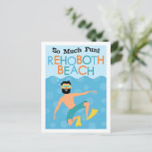 RehoBeide Beach Fun Hipster Travel Postkarte (Stehend Vorderseite)