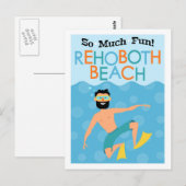 RehoBeide Beach Fun Hipster Travel Postkarte (Vorne/Hinten)