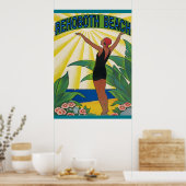RehoBeide Beach Vintag Style Poster (Küche)