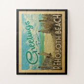 RehoBeide Beach Vintage Travel Puzzle (Vertikal)
