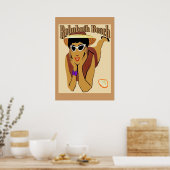 Rehobeide, Lady on Beach Poster (Küche)
