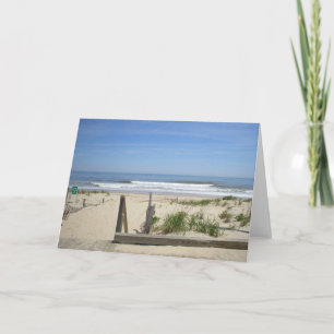 RehoBeide Strand, DE Blank Grußkarte Karte