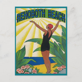 RehoBeide Strand Vintag Postkarte