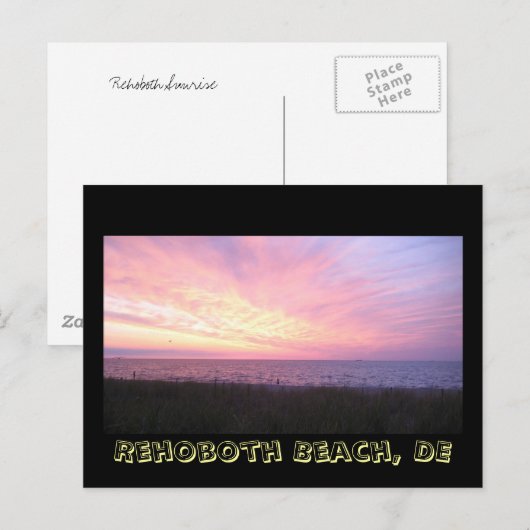 RehoBeide Sunrise Postkarte (Vorne/Hinten)