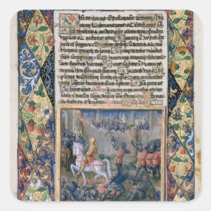 Rehoboam führt Krieg gegen Jeroboam Quadratischer Aufkleber