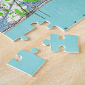 Rehoboth Beach & Bethany Beach Delaware Karte (193 Puzzle (Seite)