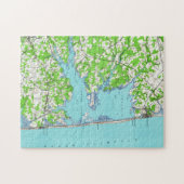Rehoboth Beach & Bethany Beach Delaware Karte (193 Puzzle (Horizontal)
