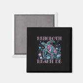 Rehoboth Beach De Turtle Lover Farbige Strand Souv Magnet (Vorderseite/Rückseite)