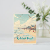 Rehoboth Beach, Delaware – Coastal vintage Postkarte (Stehend Vorderseite)