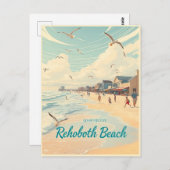 Rehoboth Beach, Delaware – Coastal vintage Postkarte (Vorne/Hinten)