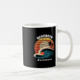 Rehoboth Beach Delaware Frauen Männer Surfboarding Kaffeetasse
