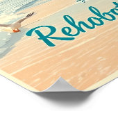 Rehoboth Beach, Delaware – Küsten-Vintage Poster (Ecke)