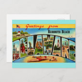 Rehoboth Beach Greetings Postcard Postkarte (Vorne/Hinten)