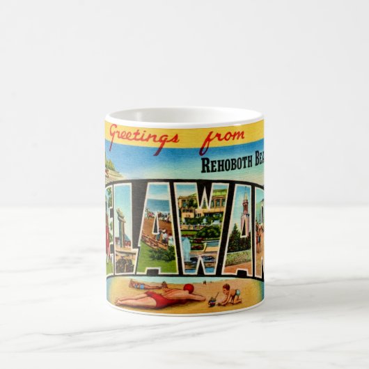  Rehoboth Beach Postcard Mug Kaffeetasse (Mittel)