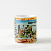 Rehoboth Beach Postkarten-Tasse Kaffeetasse (Mittel)