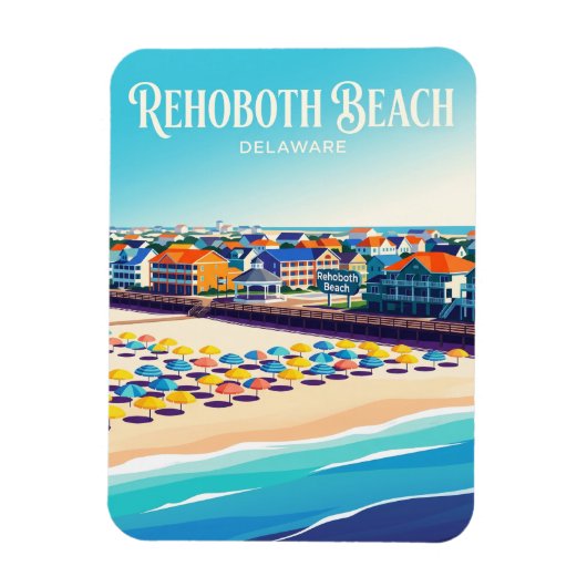 Rehoboth Beach USA Magnet (Vertikal)