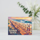 Rehoboth Beach USA Postkarte (Stehend Vorderseite)