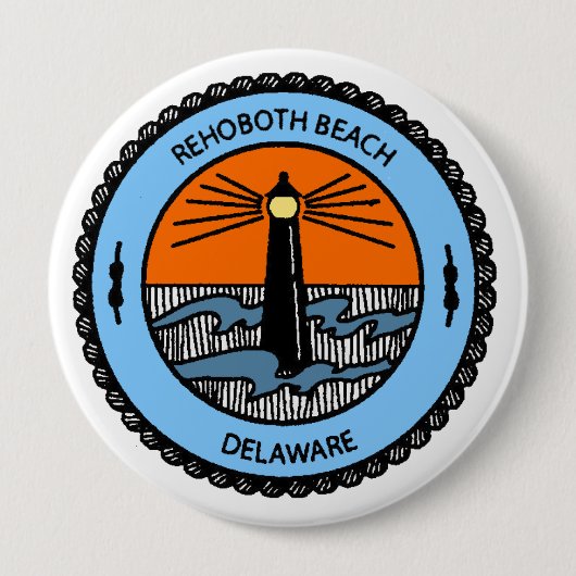 Rehoboth Strand Button (Vorderseite)