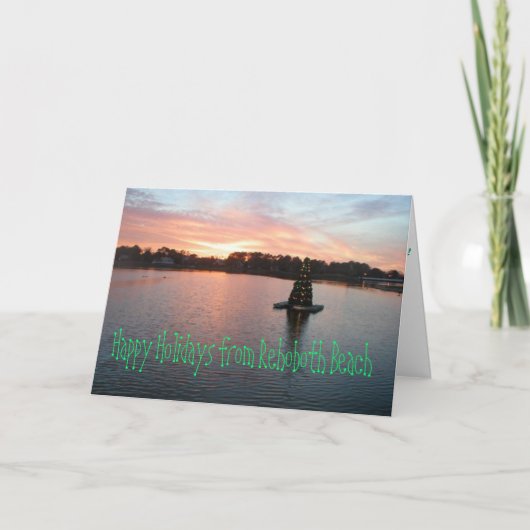 Rehoboth Strand, DE Holiday Card Feiertagskarte (Vorderseite)