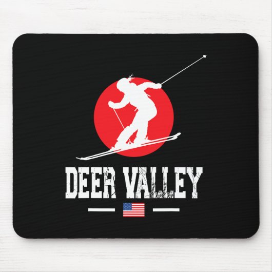 Rehtal Usa Ski Resort Rocky Mountains Amerika Mousepad (Vorne)