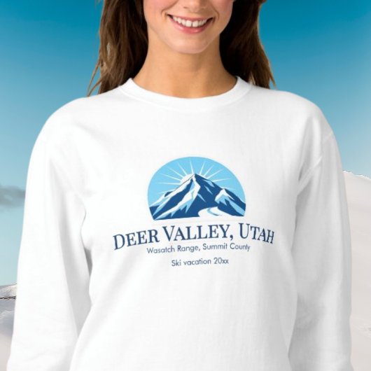 Rehtal Utah Wasatch Skigebiet Ausstattung Sweatshirt