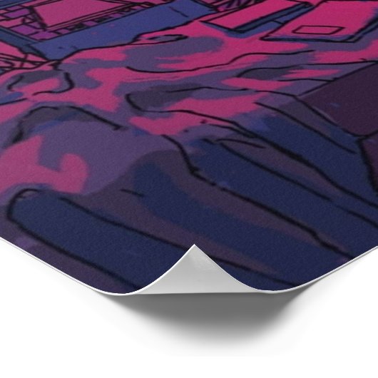 Rei Ayanami Neon Genesis Evangelion Poster (Ecke)